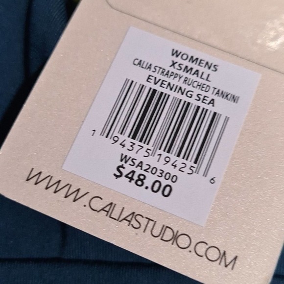 Calia Tankini Evening‎ Sea Swim Top NWT - Picture 3 of 5